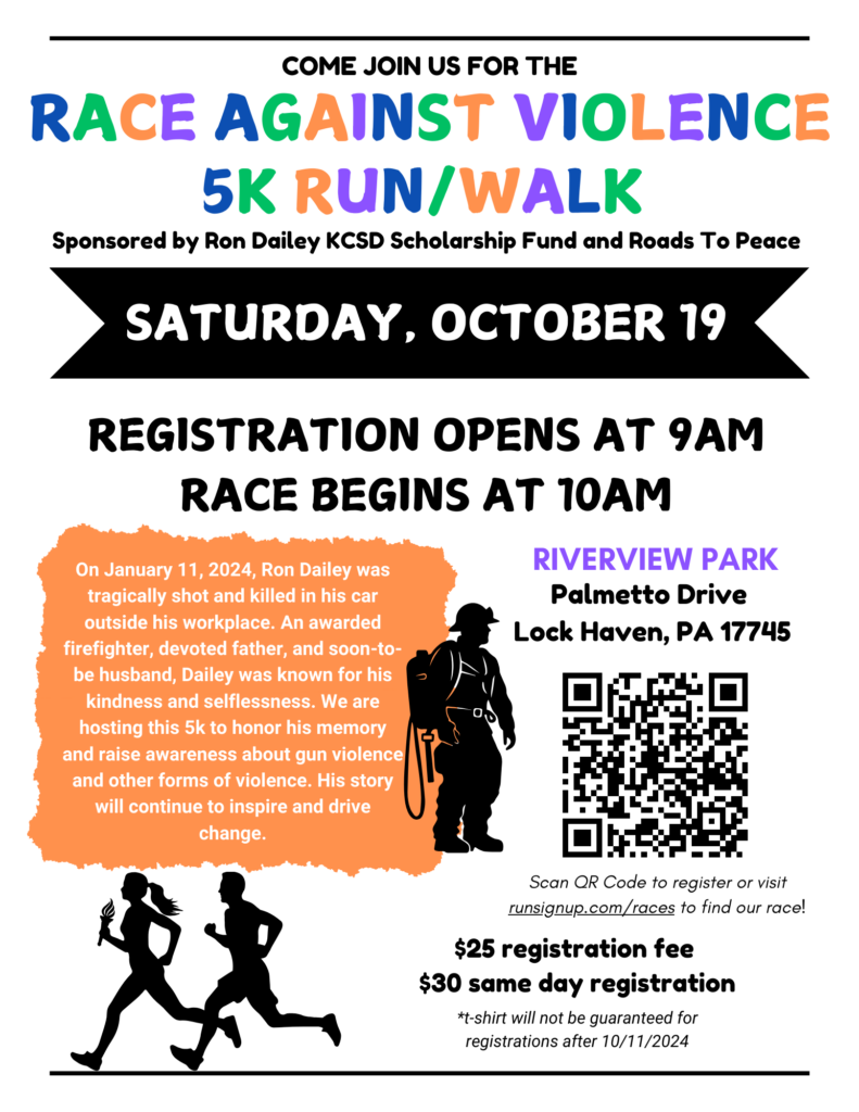 Race Against Violence 2024 Flyer